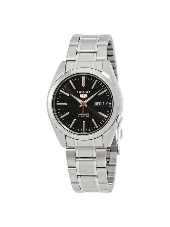 NWT Seiko Series 5 Automatic Black Dial Men\'s Watch